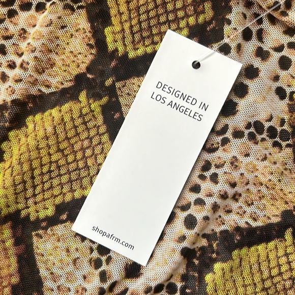 Afrm Zoe Mock Neck Mesh Top - Picture 6 of 8